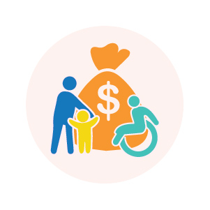 Funds for Specific Groups / Special Needs Trust / Financial Assistance Icon